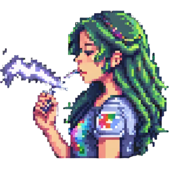 girl cani vaping emoji