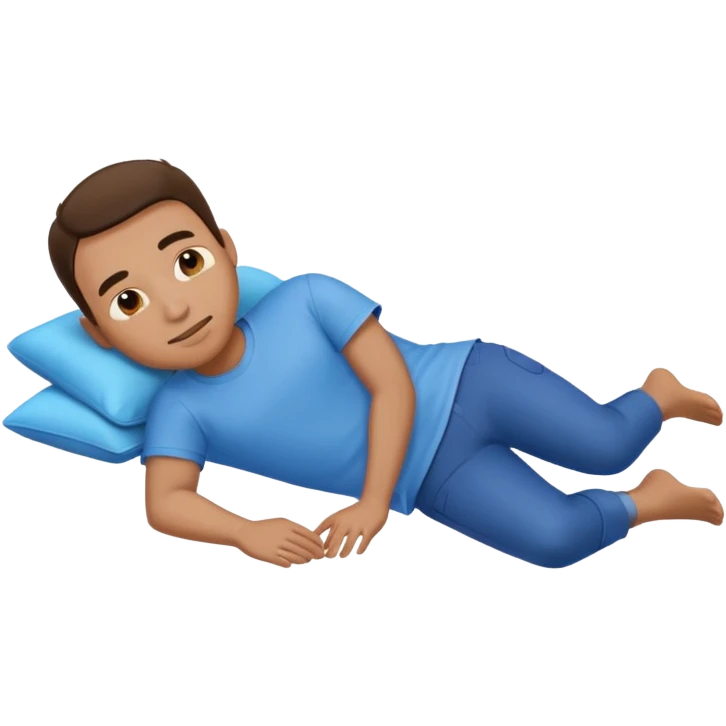 nap time laying down man with z emoji add shirt emoji