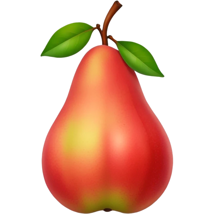 pear with red blush  emoji