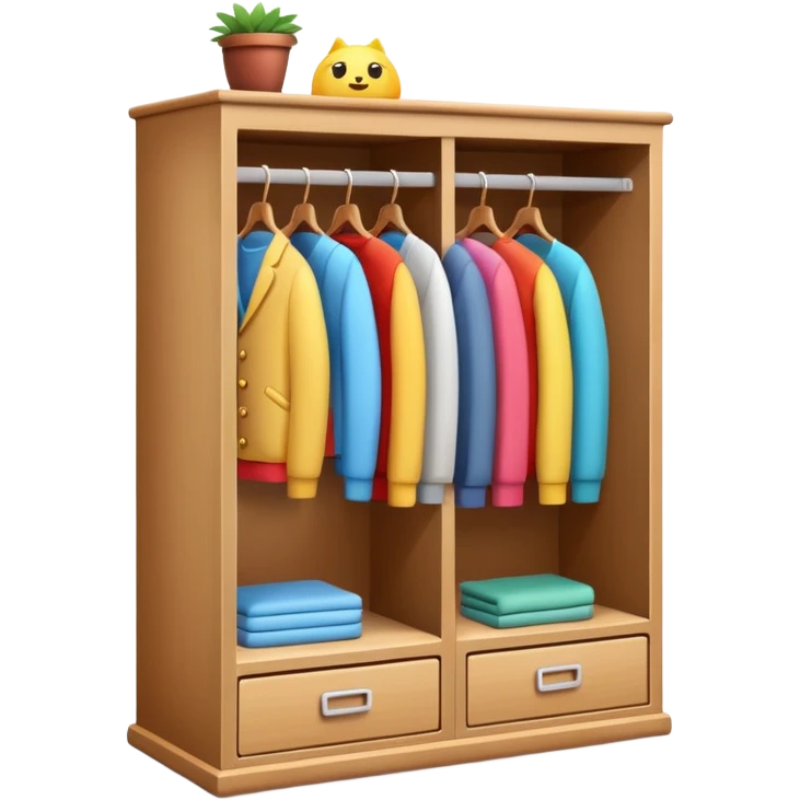 3D wardrobe shelf emoji