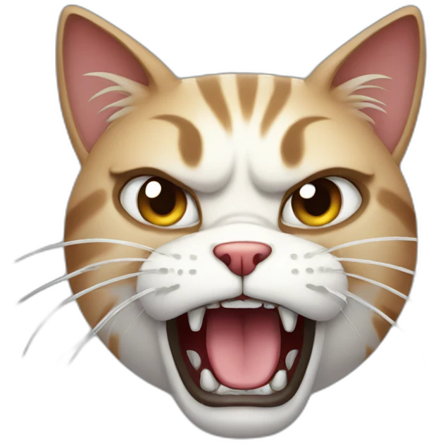 Very angry cat emoji
