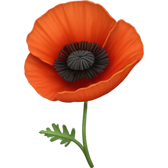 poppy flower emoji