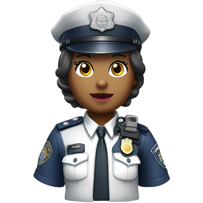 Police hello kitty emoji