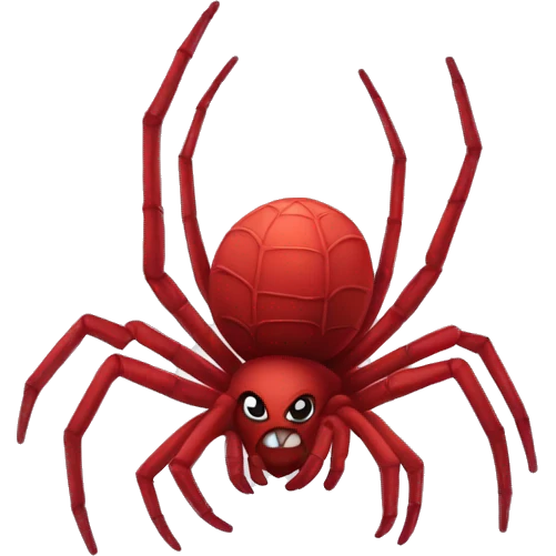 Red spider 𝕝𝕚𝕝𝕪 emoji