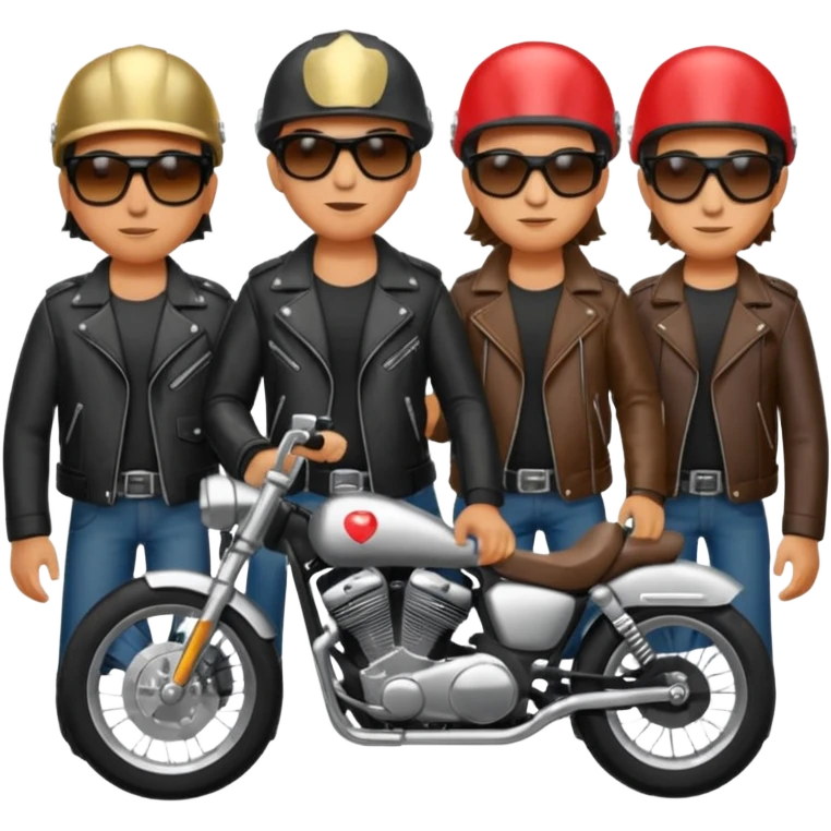 biker gang with sunglasses emoji