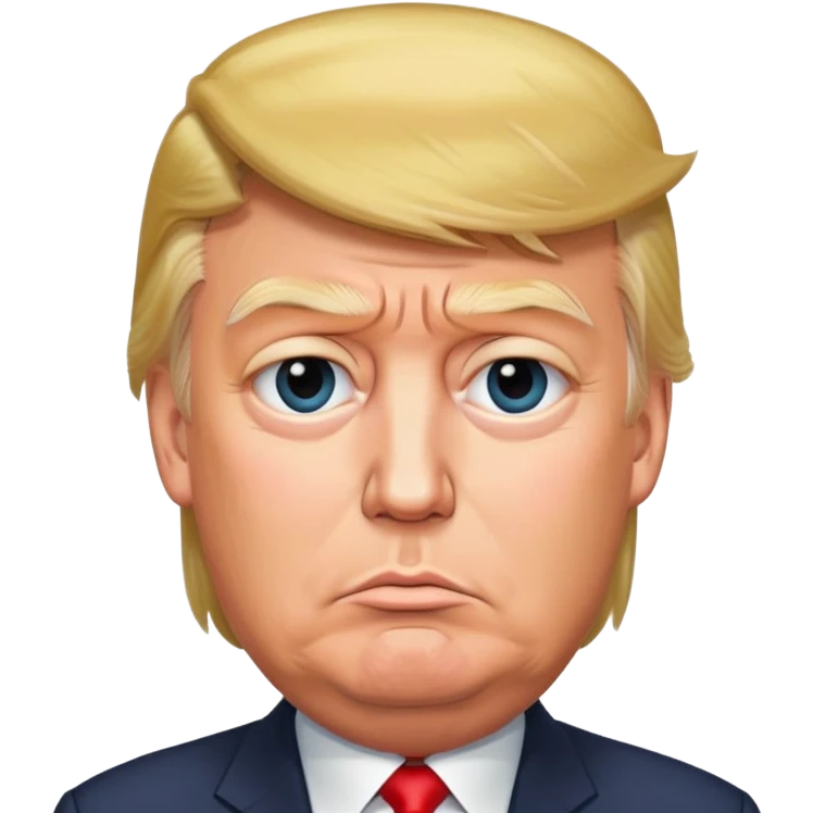 Трамп грустный  emoji