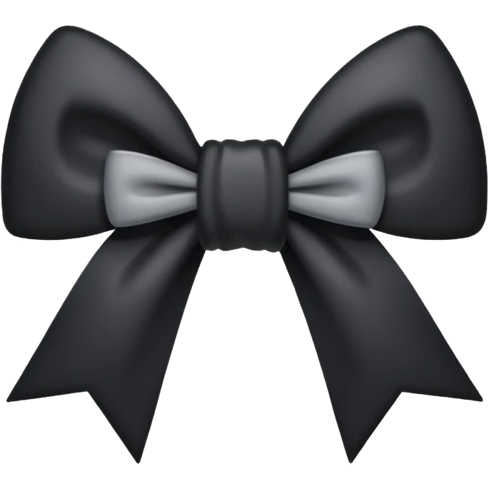 Cute dark bow emoji