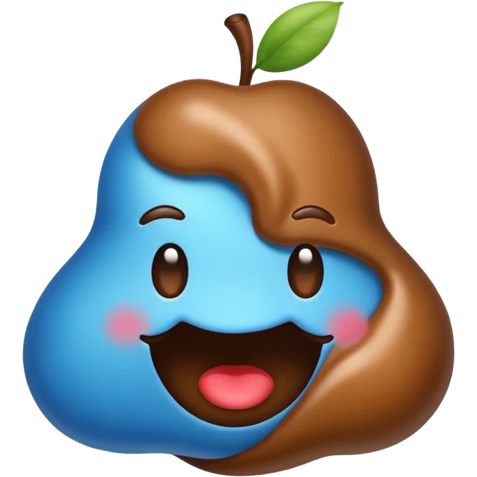 blue poop emoji like apple original emoji emoji