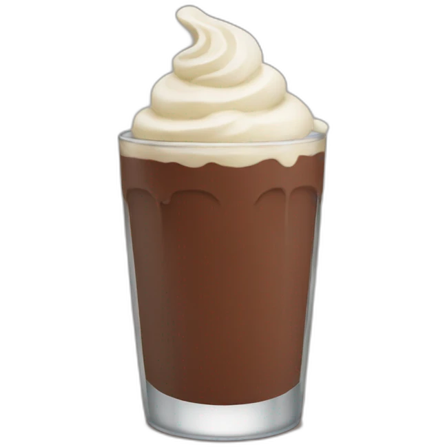 Chocolate shake emoji