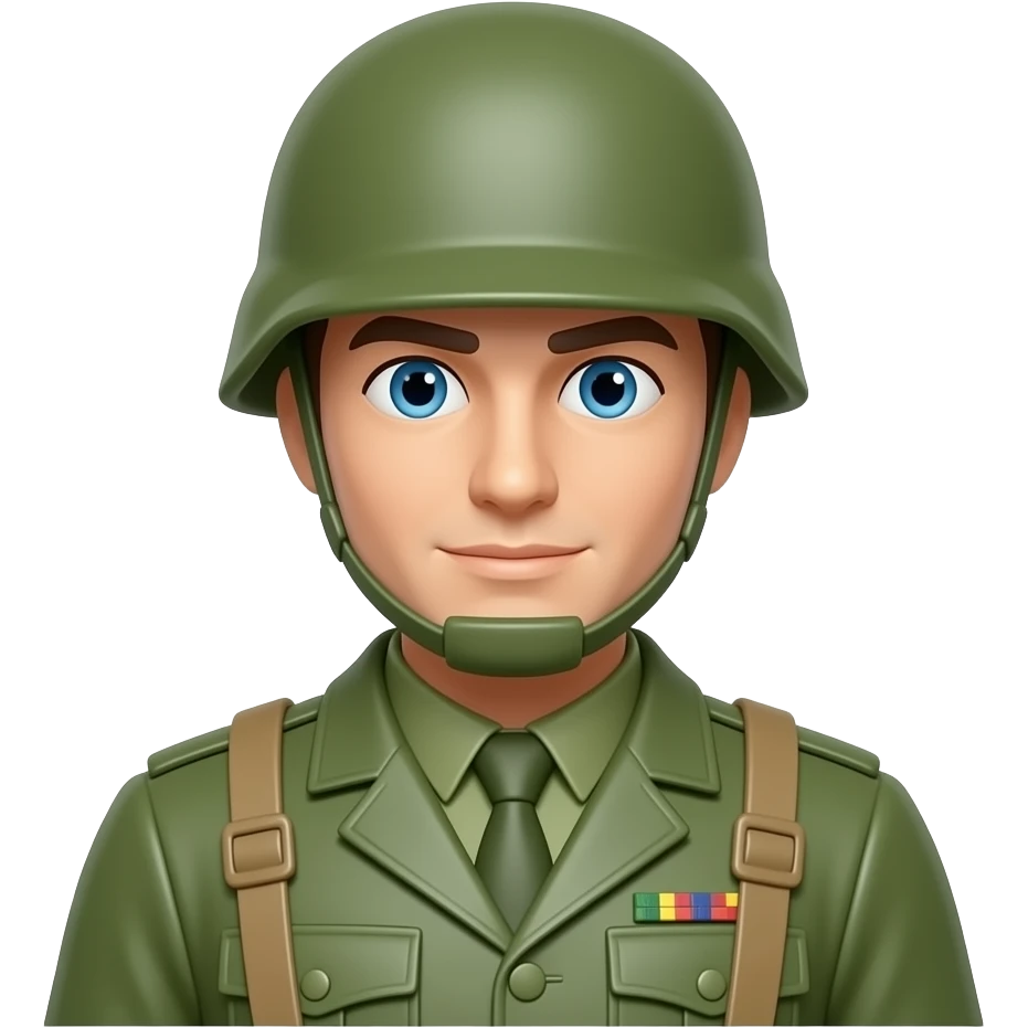 Tan toy soldier emoji