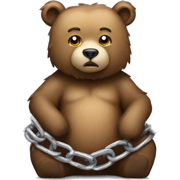 bear with chains emoji