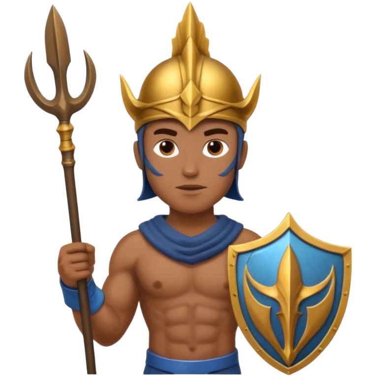 Soldier – trident + bronze fins. emoji