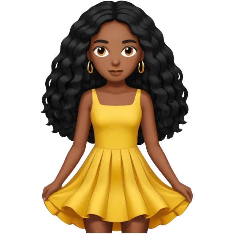 Solange with long hair emoji