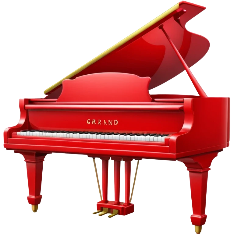 red piano emoji