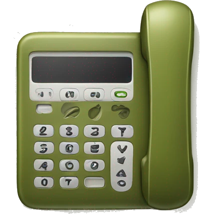 olive color phone emoji
