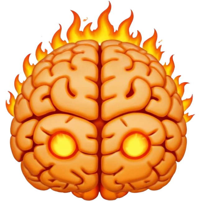 brain on fire emoji