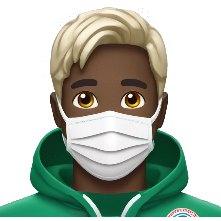Victor osimhen with the protective mask emoji