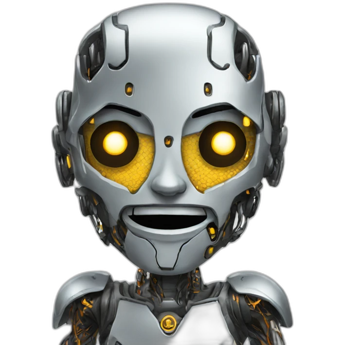 Cyborg-smiley emoji