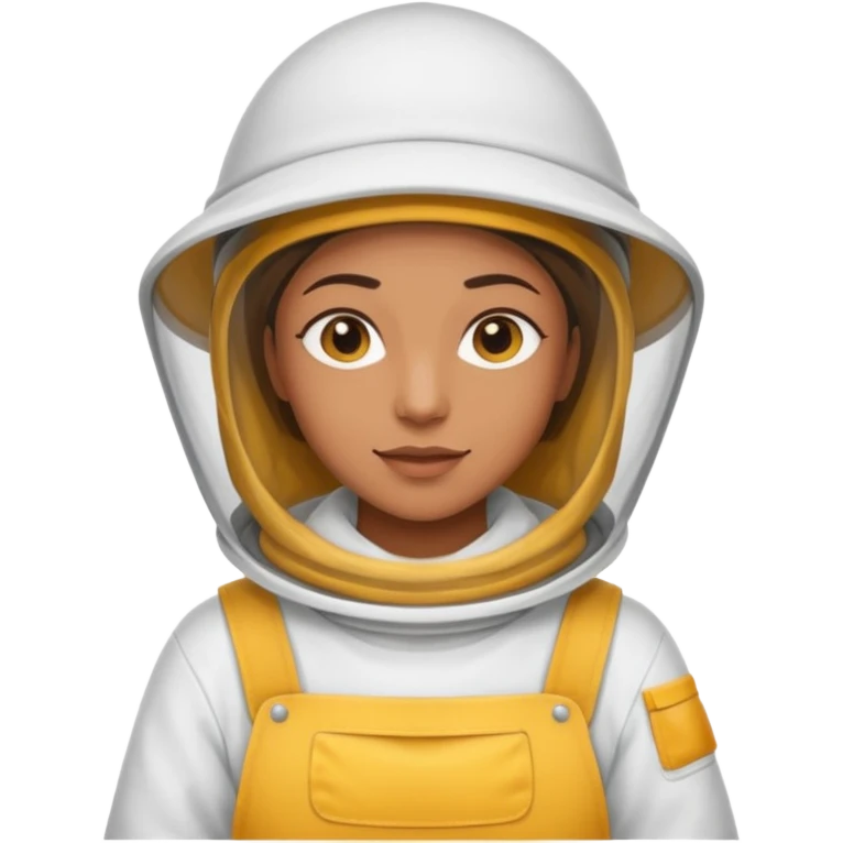 Beekeeper white clothes emoji