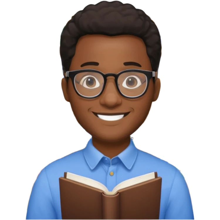 Bookstore Clerk black man emoji