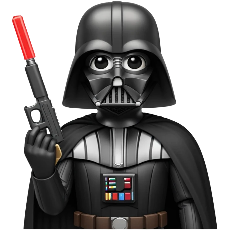 Darth vader holding a Glock   emoji