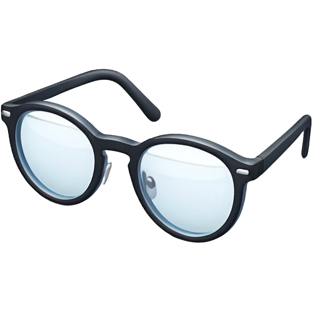 isometria illustrazione 3d occhiali da vista emoji