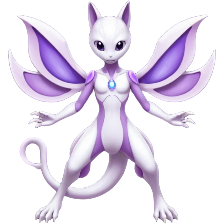 Mewtwo-Lunala-Fakémon-hybrid-creature (full body)  emoji