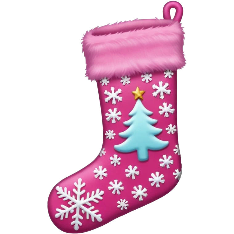 Pink chiristmas emoji