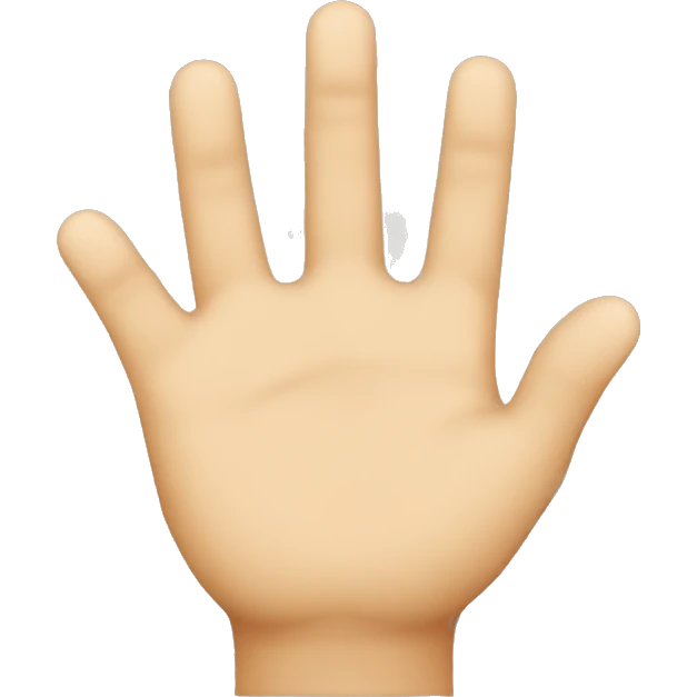hand with two finder in the middle emoji