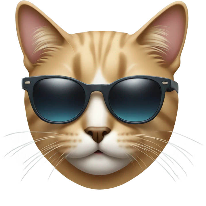 Cat with sunglasses emoji