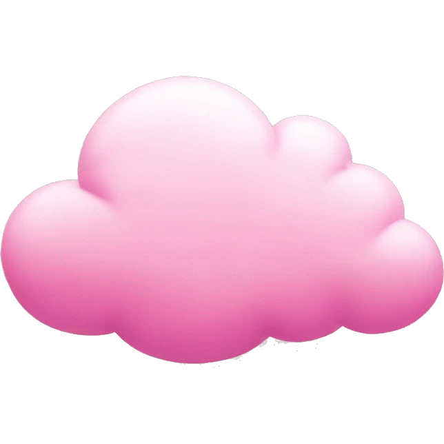 Pink cloud emoji