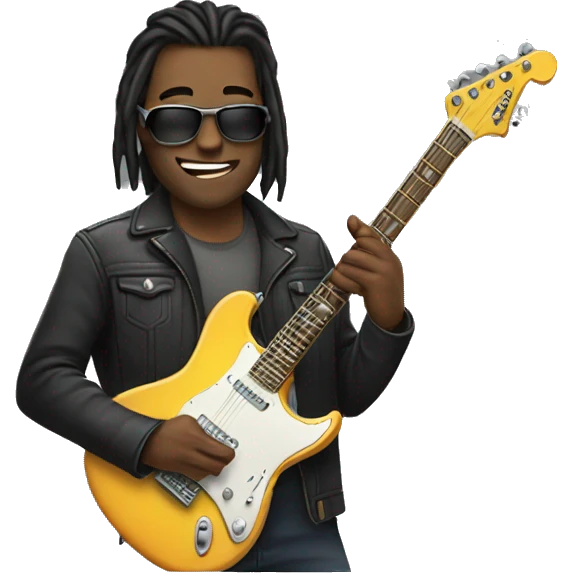 Electric guitarist emoji