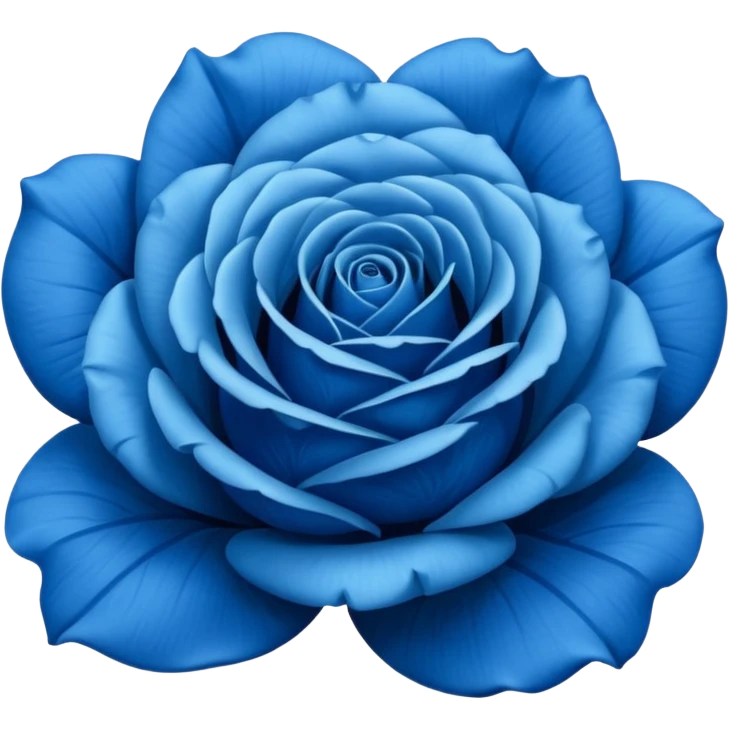 Blue rose emoji