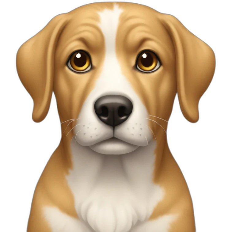 Chien sur chat emoji