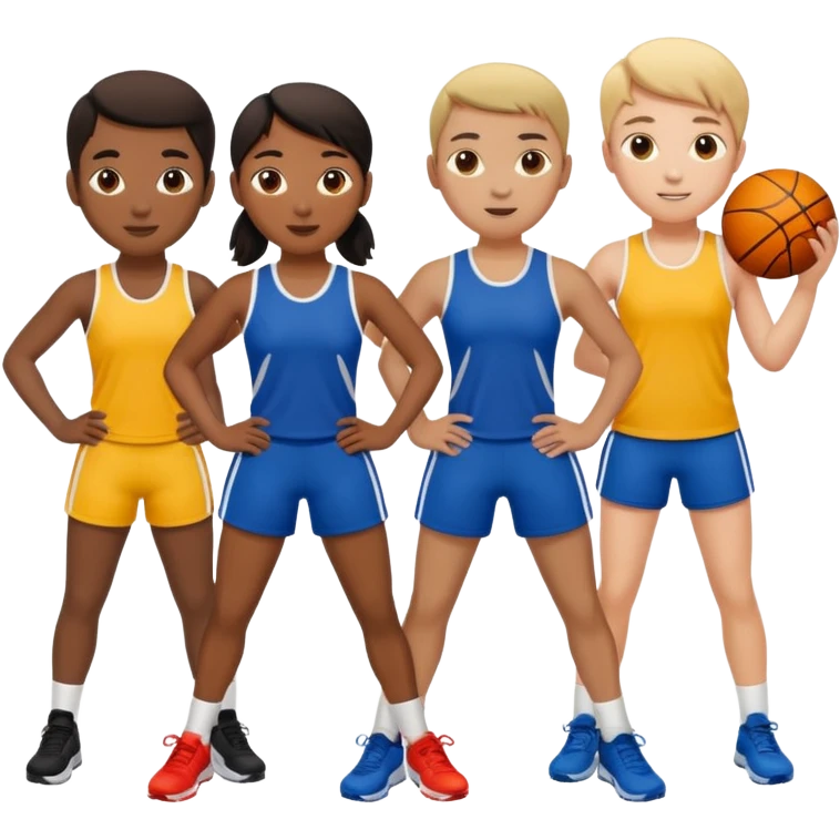 élèves quicoopèrent en faisant su sport emoji