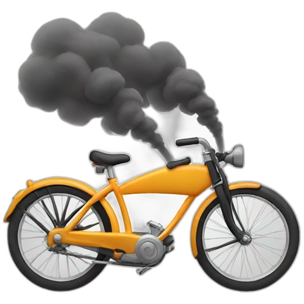Smoke from bike exhaust  emoji