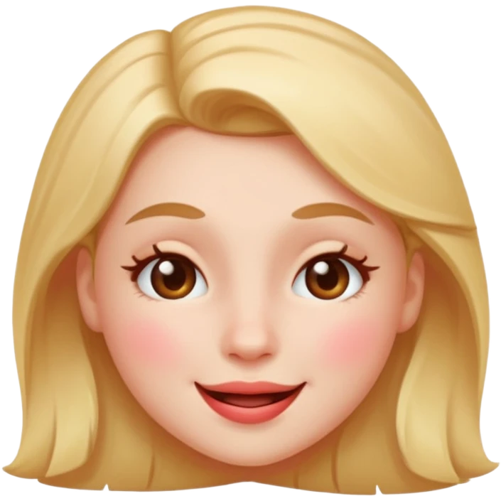girl's face winking, only face, no text emoji