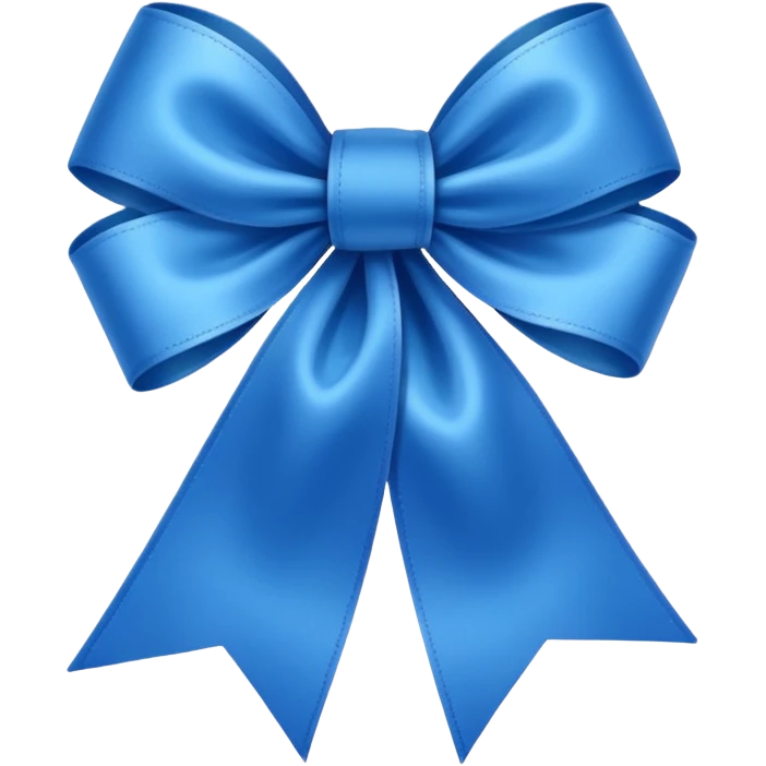 Lazo azul emoji