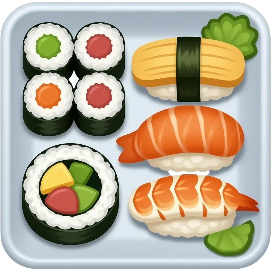 sushi dinner emoji