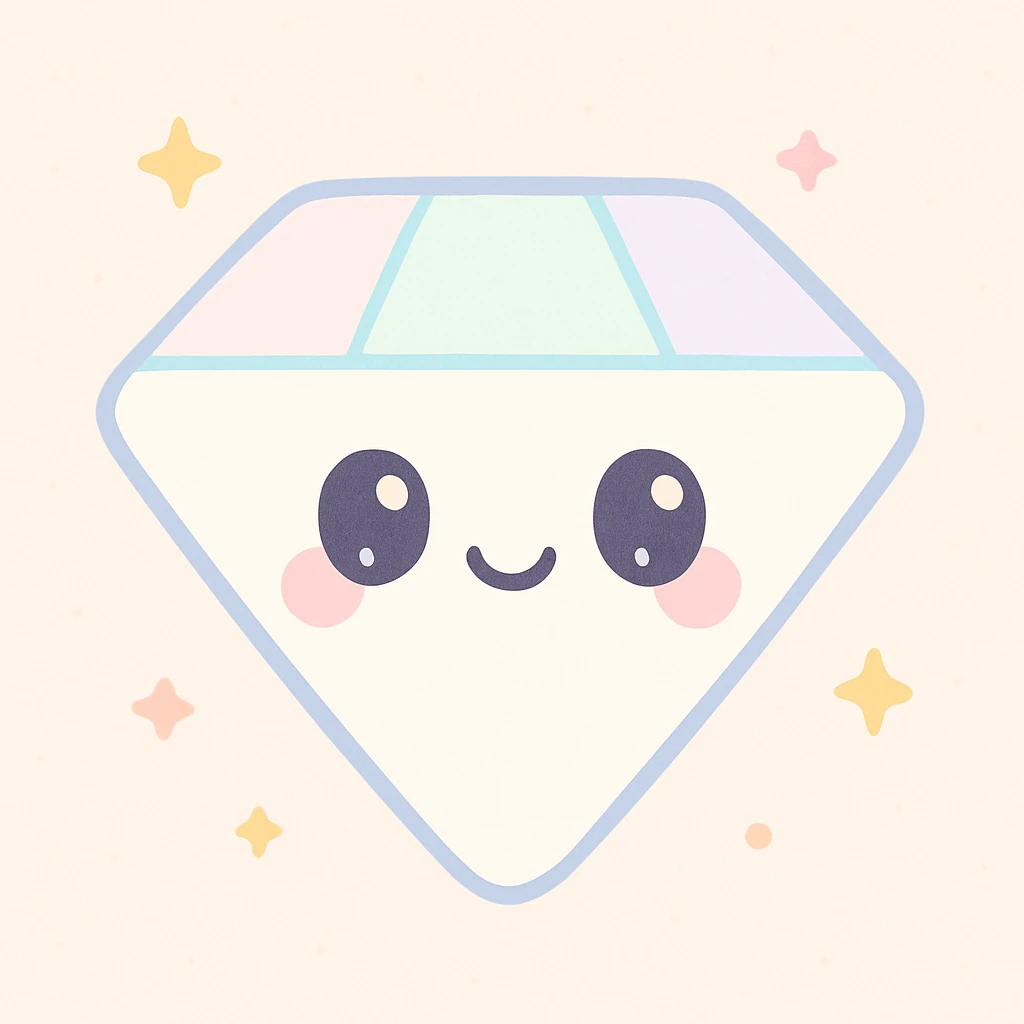 white diamond emoji