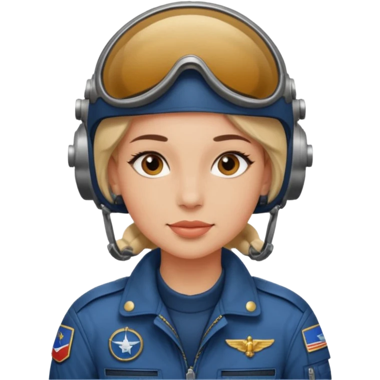 pILOT with earrings 
 emoji