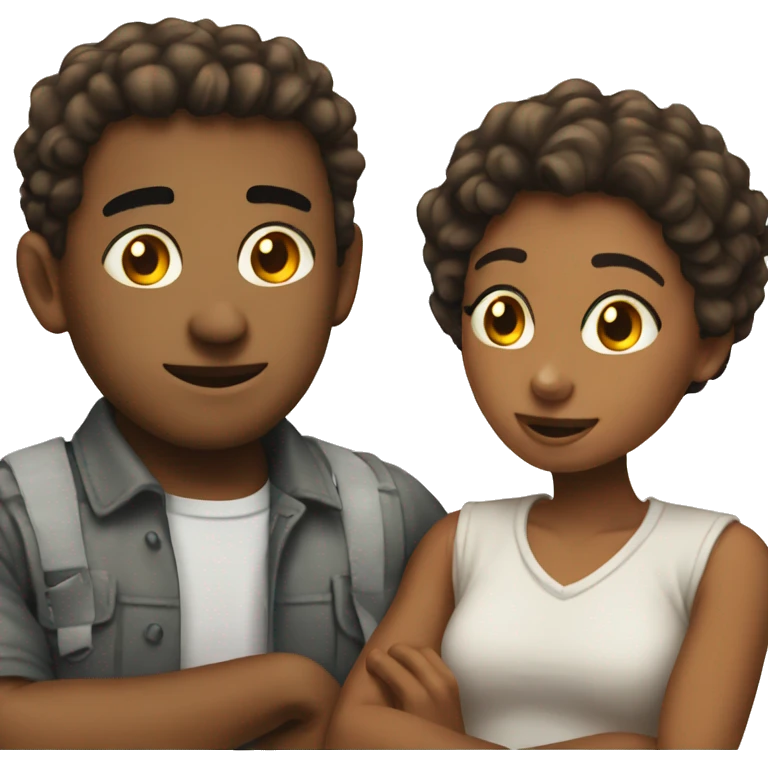 A hetero couple that is broke emoji