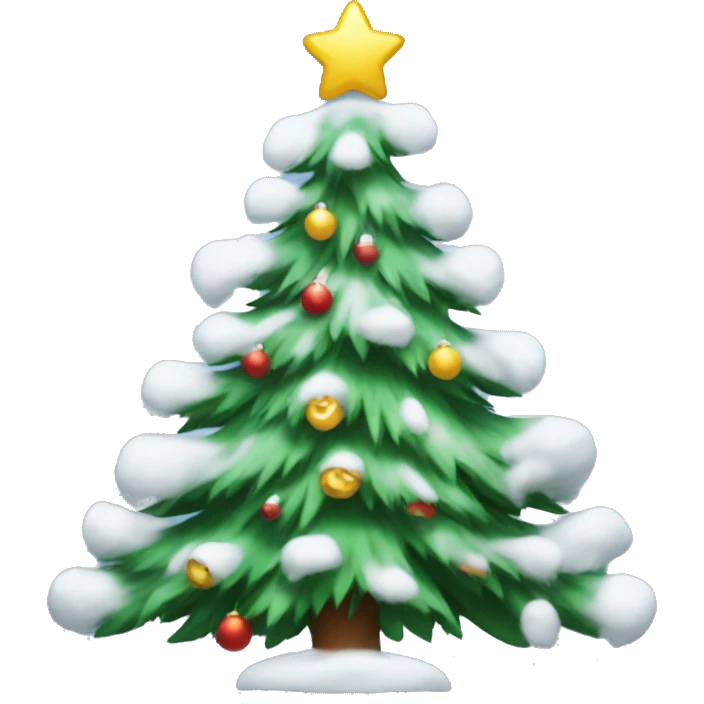 snowey christmas tree emoji