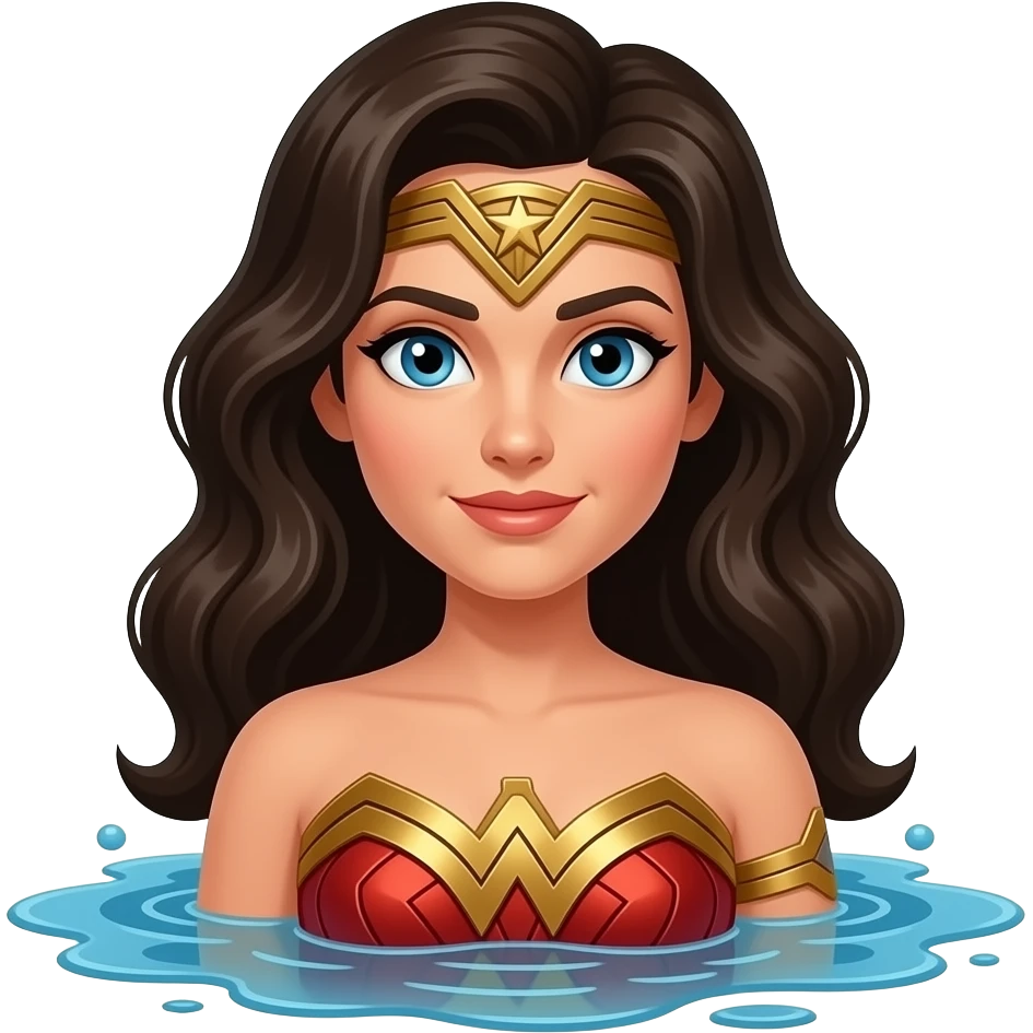 wonder woman in jungle quicksand emoji