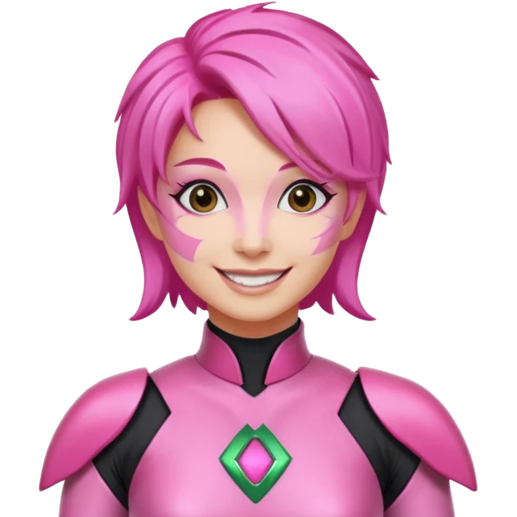 pink power ranger, woman emoji emoji