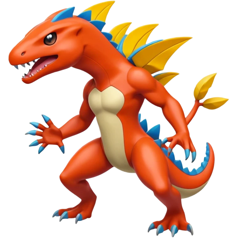 Crocalor-Cyclizar-Coalossal-Pokémon, full body emoji