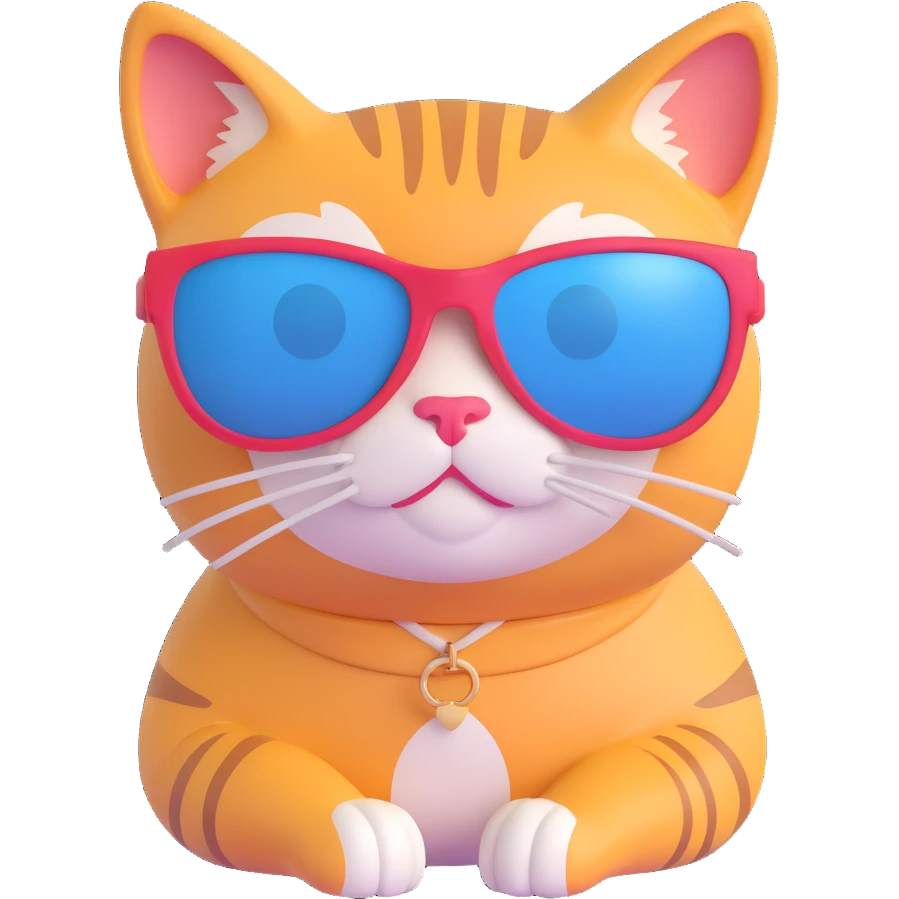 cat wearing sunglasses emoji