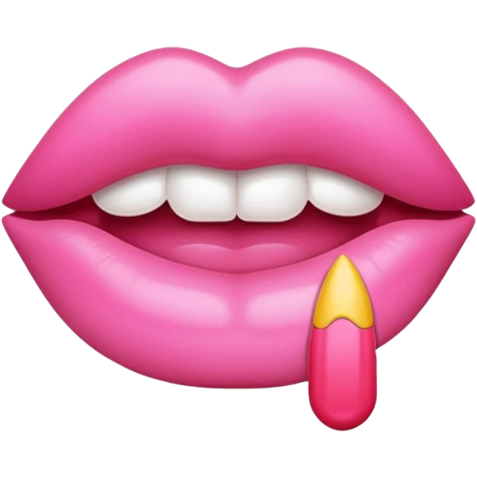 pink lips  emoji