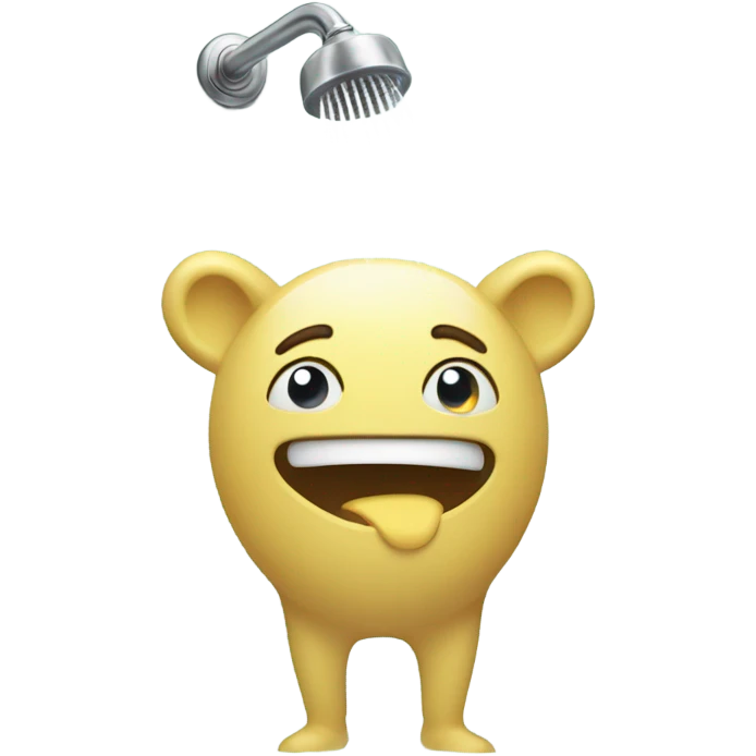 Fart in the shower emoji