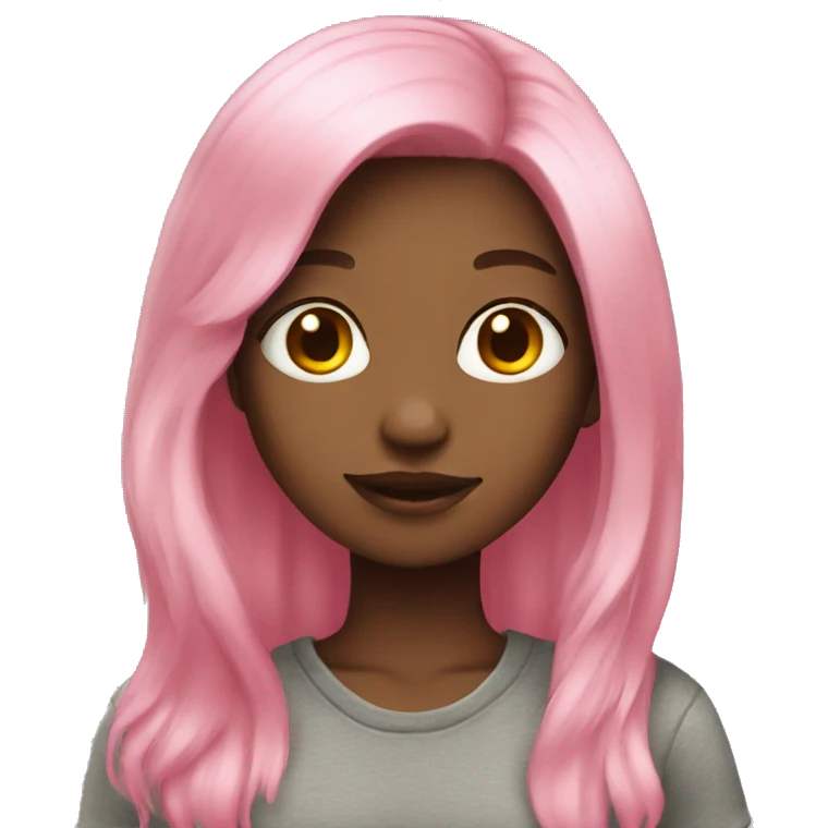 pink hair girl emoji